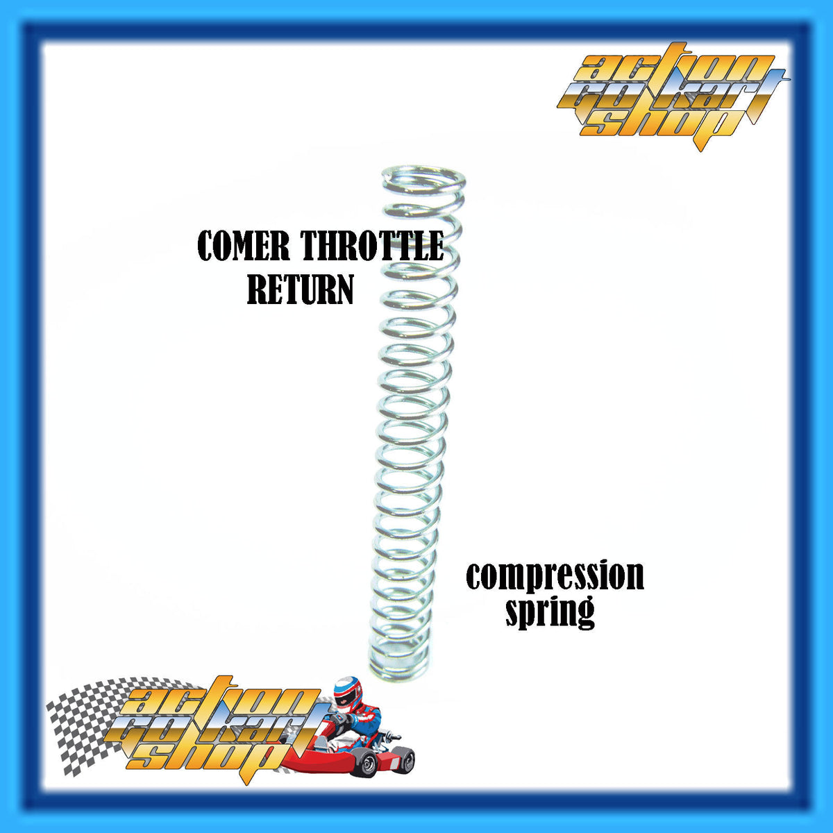 SPRING COMER CARBURETOR THROTTLE RETURN STRONG COMPRESSION Action