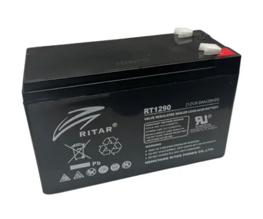 BATTERY 12V 9A SPADE TYPE RITAR – Action Kart Shop