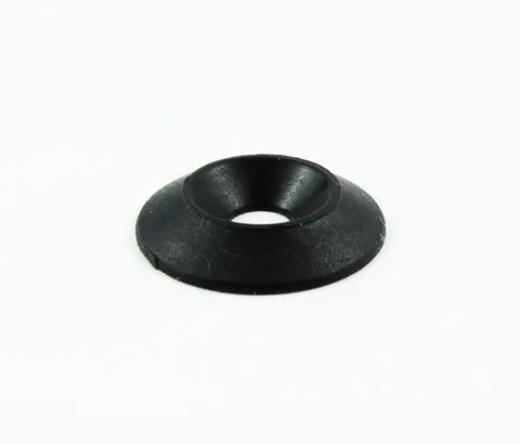 PLASTIC 6MM CSK FLOOR PAN WASHER (BLACK)