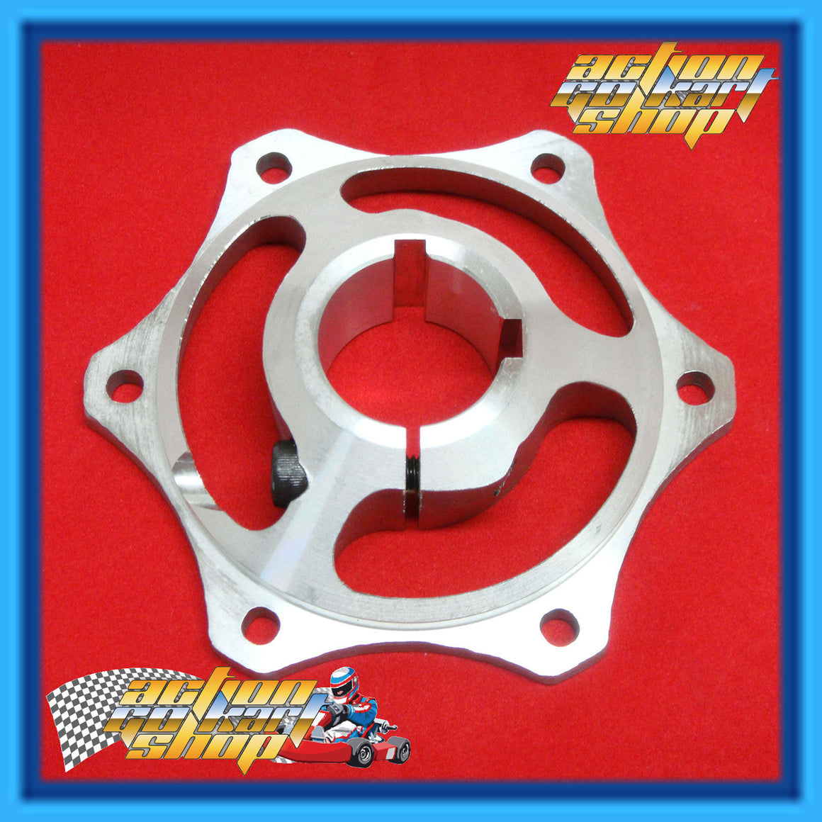 BRAKE DISC CARRIER HUB for 35MM AXLES with 6 & 8MM KEYS Action Kart Shop